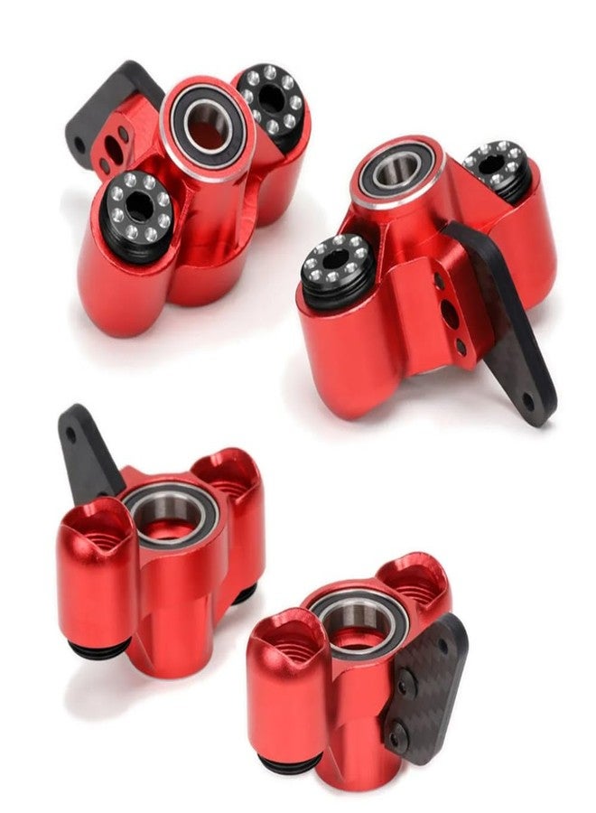UURCSKY Alloy AR330505 Front Steering Blocks AR330404 Rear Hub Carrier for RC Arrma 6S 1/8 Kraton Notorious Outcast 6S BLX Upgrade Part(Red) - Image 4